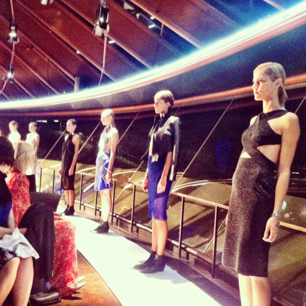 Dion Lee's SS13/14 presentation at Guillaume at Bennelong