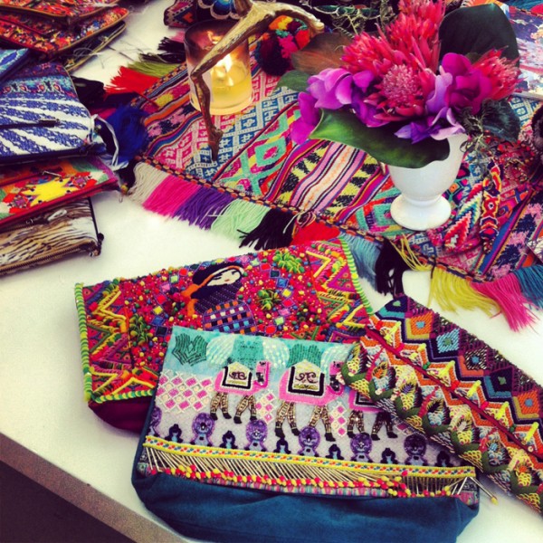 Gorgeous clutches at the Camilla spring/summer 2013 showings. 