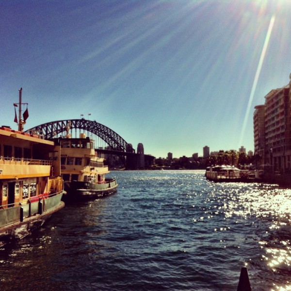 Catching the ferry into the city for Bespoke luxury business and fashion summit, held at The Sydney Opera House.