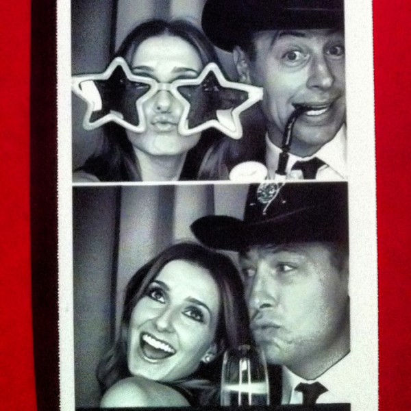 Photo booth action with Luke at the Cure For Life gala ball.