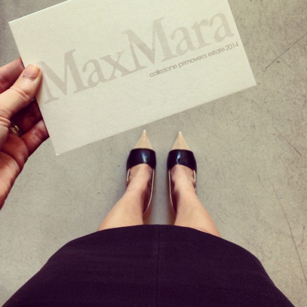 Enroute to the Max Mara show