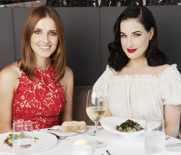 Lunch with Dita Von Teese at Quay Restaurant. Photograph by James Brickwood.