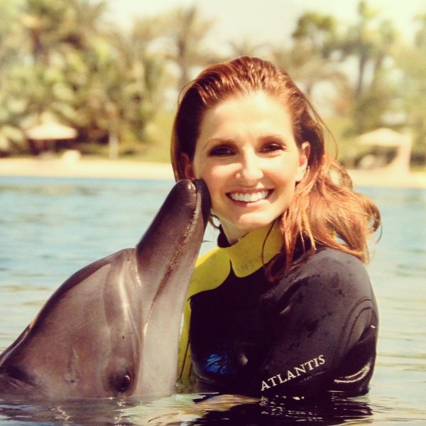 Swimming with dolphins at Dolphin Bay in Atlantis The Palm.