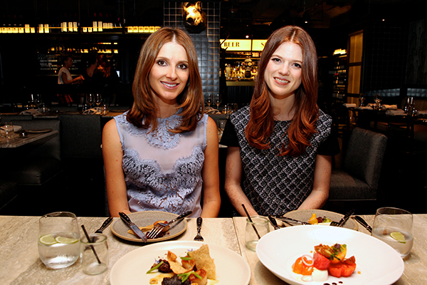 Lunch with Rose Leslie. Photo: Edwina Pickles. 