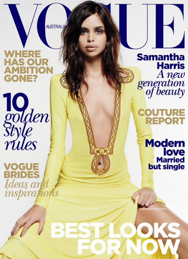 Samantha on the cover of Vogue.