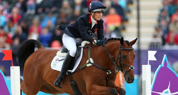 Zara competing at the Olympics.