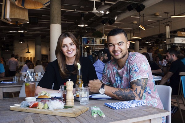 Lunch with Guy Sebastian. Photo: Christopher Pearce.