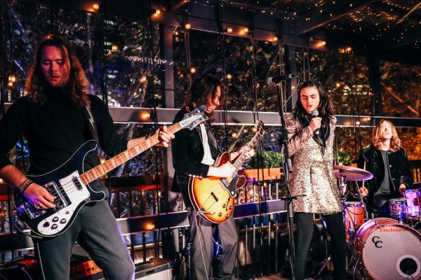 Preatures perform at the Chanel at Marais pop-up boutique launch in Melbourne