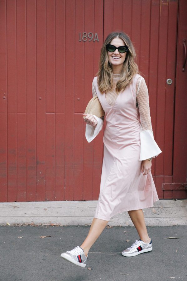 Kate Waterhouse kowtow dress dusty pink 3