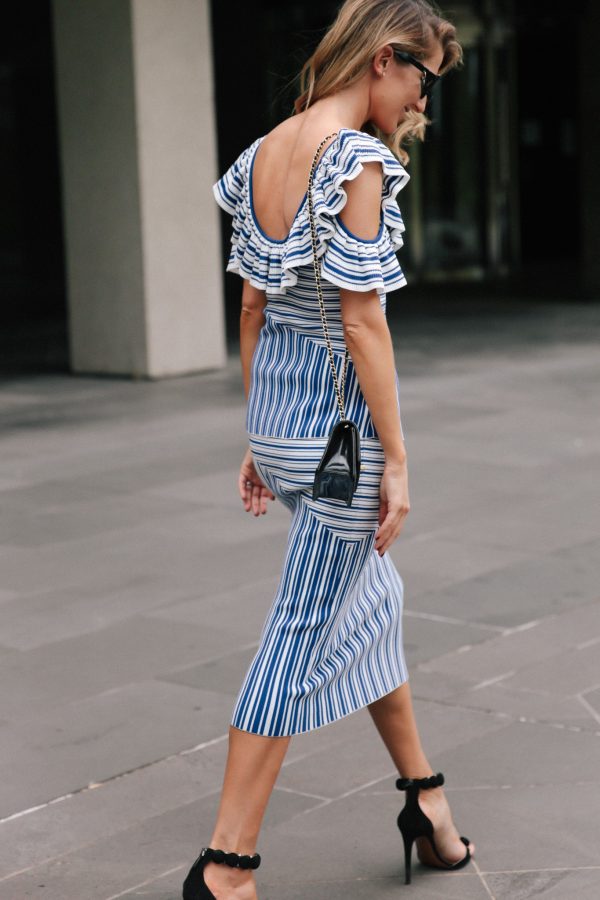 Kate Waterhouse street style in Rebecca Vallance top and skirt 