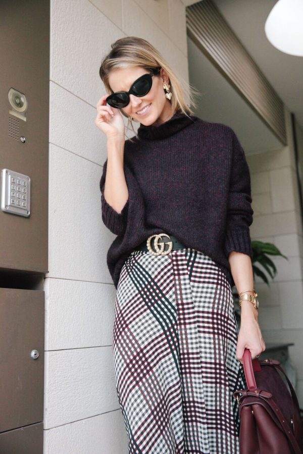 Kate Waterhouse street style wearing Veronika Maine, Gucci and Poms sunglasses