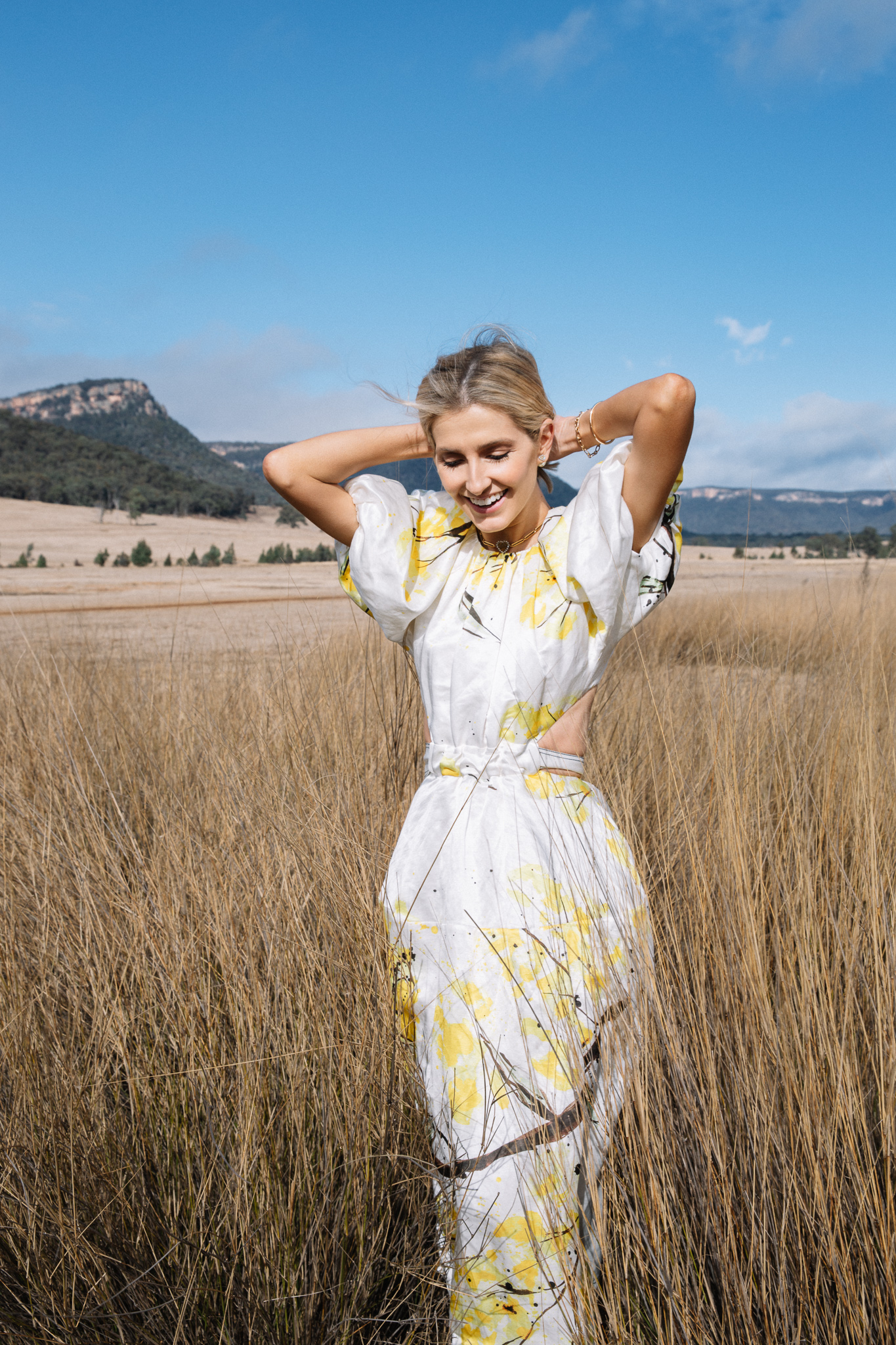 Aje Mimosa Cutout Midi Dress look - Kate Waterhouse